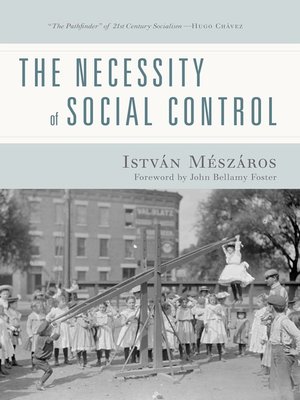 cover image of The Necessity of Social Control